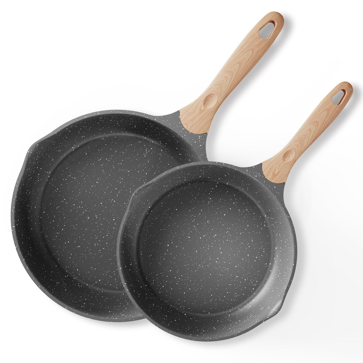 JEETEE 8 Inch Nonstick Frying Pan Easy Clean Small Egg Pan Skillet