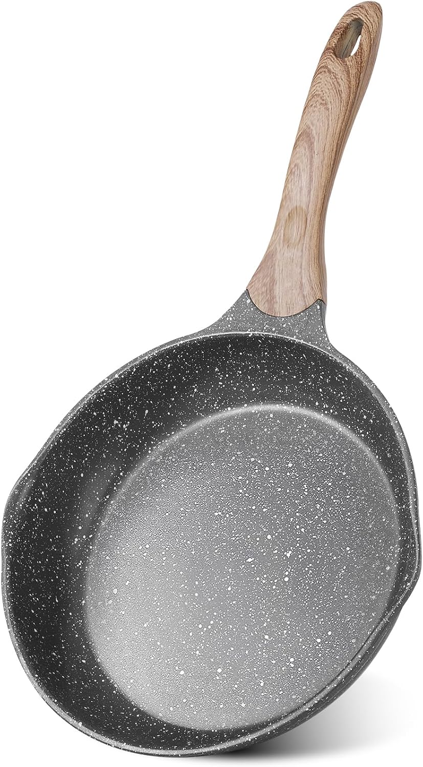 JEETEE 8 Inch Nonstick Frying Pan Easy Clean Small Egg Pan Skillet
