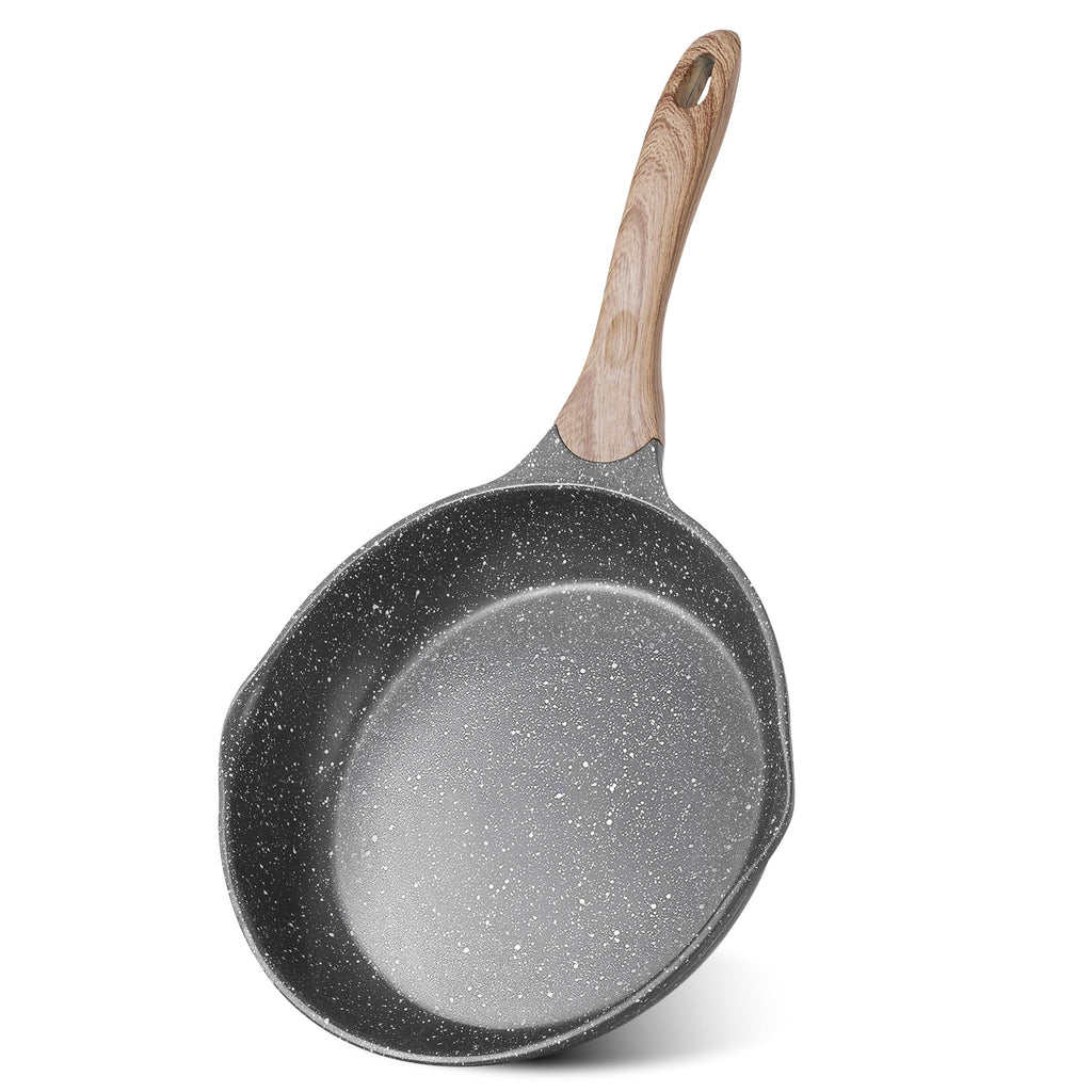 JEETEE 8 Inch Nonstick Frying Pan Easy Clean Small Egg Pan Skillet