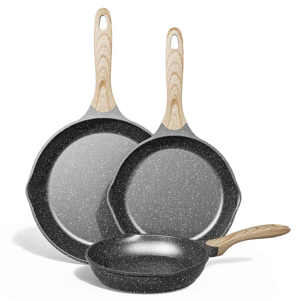 JEETEE 8 Inch Nonstick Frying Pan Easy Clean Small Egg Pan Skillet
