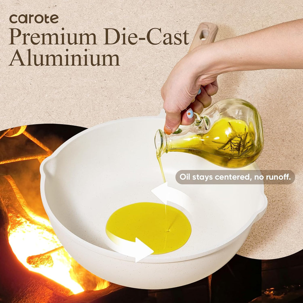 CAROTE 20pcs Pots and Pans Set, Nonstick Cookware Sets
